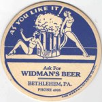 beer coaster from Wildlife Brewing NB Inc ( PA-WID-1 )