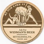 beer coaster from Wildlife Brewing NB Inc ( PA-WID-2 )