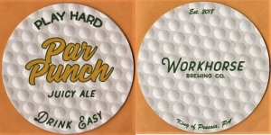 beer coaster from Wrong Crowd Beer Co ( PA-WORK-3 )