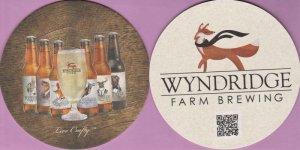 beer coaster from Wyoming Brewing Co Inc ( PA-WYNR-3 )