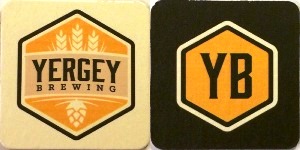 beer coaster from YFIB Brewing Co ( PA-YERG-1 )