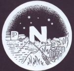 beer sticker from Newtown Brewing  ( PA-NEWF-STI-2 )