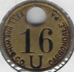 beer token/coin from Fernwood Brewing Co ( PA-FELL-TOK-2 )