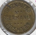 beer token/coin from Keller, George, Brewing Co ( PA-KAZM-TOK-1 )