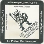 beer coaster from Le Bilboquet, Microbrasserie  ( QC-BARE-1 )