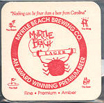 beer coaster from New South Brewing ( SC-MYRT-1 )