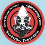 beer sticker from Crosstown Brewing Co. ( TN-CRAZ-STI-2 )