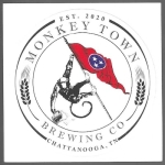 beer sticker from Music City Beer Co ( TN-MONK-STI-1 )