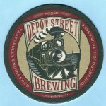 beer coaster from Downtown Grill & Brewery ( TN-DEP-1 )