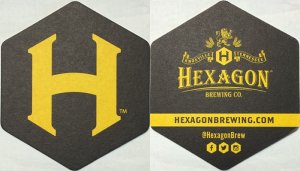 beer coaster from High Cotton Brewing Co.  ( TN-HEX-1 )