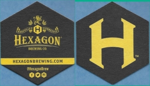 beer coaster from High Cotton Brewing Co.  ( TN-HEX-2 )