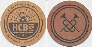 beer coaster from Hix Farm Brewery ( TN-HIGH-1 )