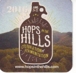 beer coaster from Hutton & Smith Brewing Co.  ( TN-HOPS-1 )