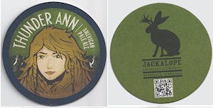 beer coaster from Jig Head Brewing Co.  ( TN-JACA-3 )