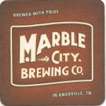 beer coaster from Marble Fox Brewing Co ( TN-MARB-1 )