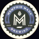 beer coaster from Mill Creek Brewing Co. ( TN-MEM-1 )