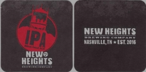 beer coaster from New Knoxville Brewing ( TN-NEWH-7 )