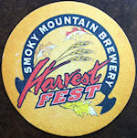 beer coaster from Smoky Mountain Brewing Co ( TN-SMK-10 )