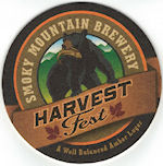 beer coaster from Smoky Mountain Brewing Co ( TN-SMK-12 )