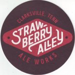 beer coaster from TailGate Brewery ( TN-STRA-1 )