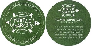 beer coaster from Unassigned Tennessee ( TN-TURT-3 )