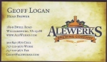 beer business card from Alexandria  Beverage Co. ( VA-ALEW-BIZ-1 )