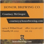 beer business card from Hopkins Ordinary Ale Works ( VA-HONR-BIZ-1 )