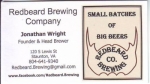 beer business card from Restless Moons Brewimg Company ( VA-REDB-BIZ-1 )