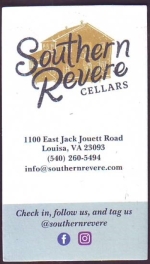 beer business card from Spencer Devon Brewing Co.  ( VA-SOUH-BIZ-1 )