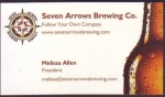 beer business card from Seven Sisters Brewery ( VA-SVNA-BIZ-2 )