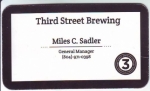 beer business card from Three Notch