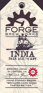beer label from Founders Restaurant & Brewing ( VA-FORG-LAB-6 )