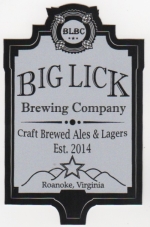 beer sticker from Big Ugly Brewing ( VA-BLCK-STI-2 )