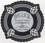 beer sticker from Big Ugly Brewing ( VA-BLCK-STI-4 )