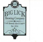 beer sticker from Big Ugly Brewing ( VA-BLCK-STI-6 )