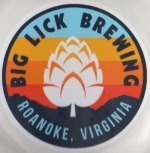 beer sticker from Big Ugly Brewing ( VA-BLCK-STI-7 )