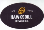 beer sticker from Heritage Brewing ( VA-HAWK-STI-1 )