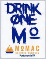 beer sticker from Monticello Brewing Co ( VA-MOMA-STI-3 )