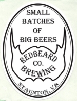 beer sticker from Restless Moons Brewimg Company ( VA-REDB-STI-2 )