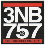 beer sticker from Three Roads Brewing Company ( VA-THRN-STI-4 )