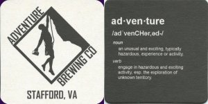 beer coaster from Alesatian Brewing Company ( VA-ADVT-1A )