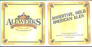 beer coaster from Alexandria  Beverage Co. ( VA-ALEW-1 )