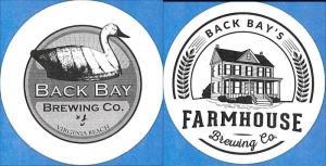 beer coaster from Backroom Brewery ( VA-BACB-2 )