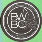 beer coaster from Bald Top Brewing Co. ( VA-BADW-2 )
