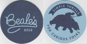 beer coaster from Bear Chase Brewing Company ( VA-BEAL-1 )