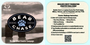 beer coaster from Bedlam Brewing Co. ( VA-BEAR-1 )