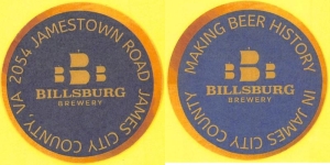 beer coaster from Bingo Beer Co ( VA-BILL-5 )