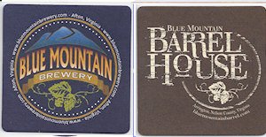 beer coaster from Blue Muse Restaurant & Brewery ( VA-BLUE-3 )
