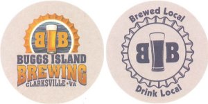 beer coaster from Bull & Bones Brewhaus ( VA-BUG-1 )