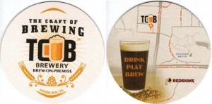beer coaster from Crazy Rooster Brewing Company ( VA-COBR-1 )